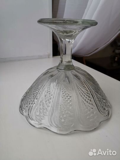 Ваза на ножке конфетница фруктовница