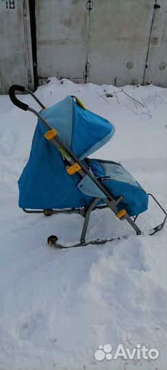 Детские санки коляска