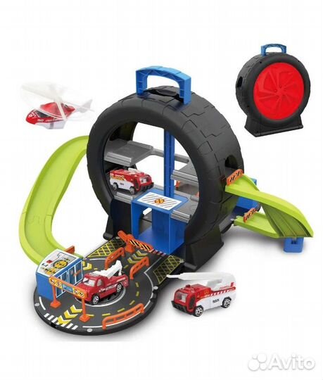 Портативная парковка в колесе Пожарная станция