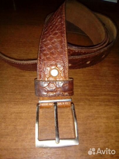 Ремень мужской кожаный