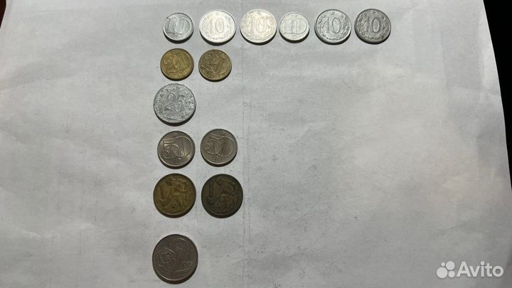 Монеты Чехословакия