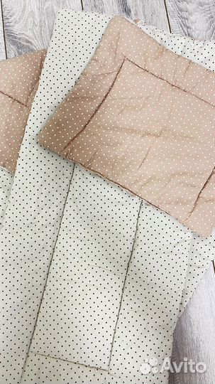 Комплек в коляску, обеяло и подушка детские