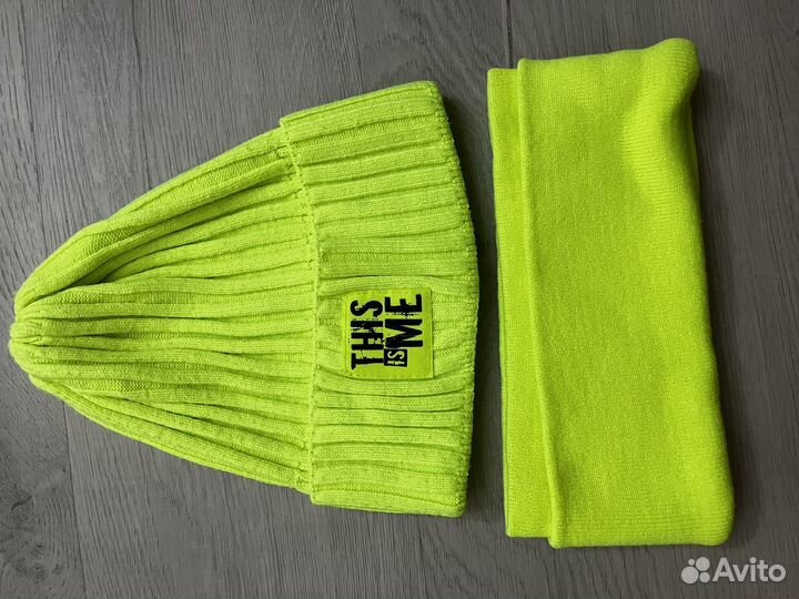 Комплект шапка и снуд для девочки