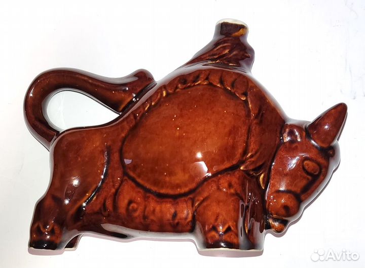 Штоф Бык Гжелка Русская водка Новый