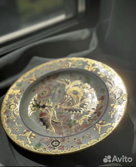 Антикварная тарелка из Англии, Derby 200 лет