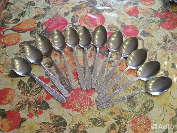 Вилки, ложки. Нержавейка, много