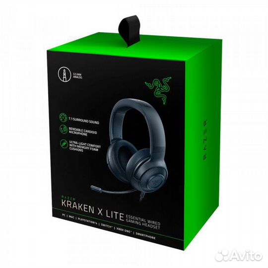 Игровые наушники Razer Kraken X Lite