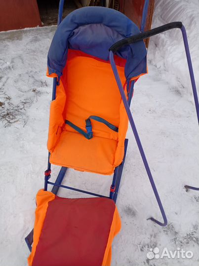 Детские санки коляска