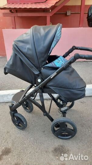 Коляска 2 в 1 эко кожа