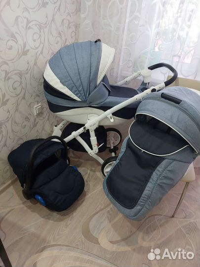 Коляска adamex barletta new 3v1, состояние новой