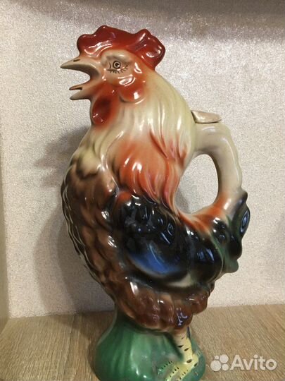 Графин Петух. Стаканы граненые СССР