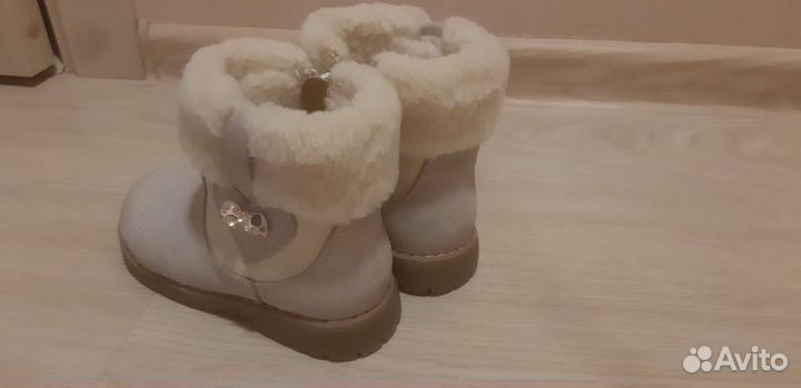 Теплые полусапожки детские