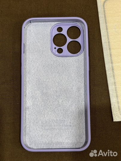 Силиконовый чехол и защитное стекло iPhone 13 pro