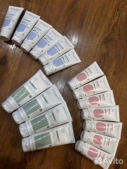 Паста для очистки кожи, крем защитный армакон