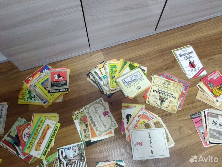 Этикетки вино-водочные СССР