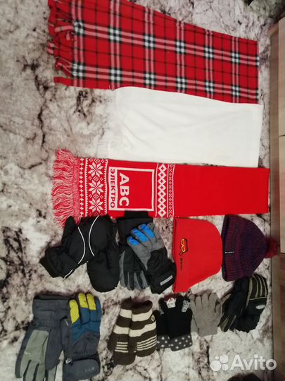 Перчатки, варежки, шарфы, шапки