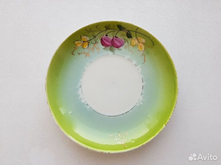 Блюдце нгф Волхов Грузино. Фарфор СССР, 1920-30-е