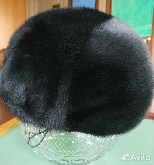 Шапка-берет норковый