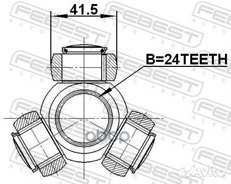 Трипоид audi/BMW/mazda/ssang yong 2116-TC718tdci