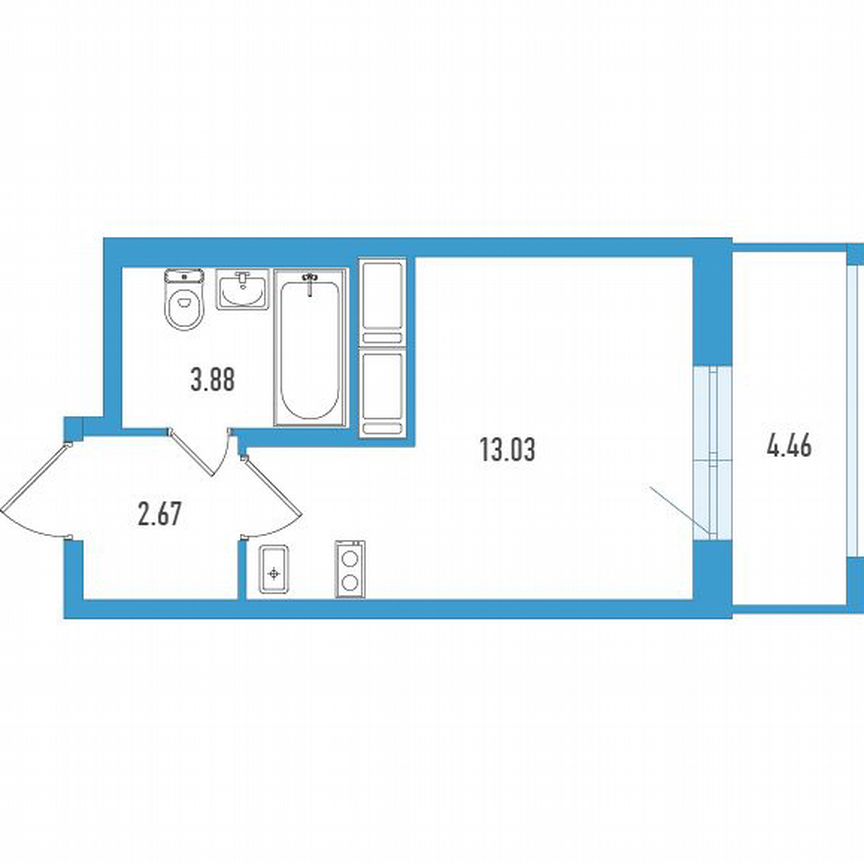 Квартира-студия, 20 м², 4/18 эт.