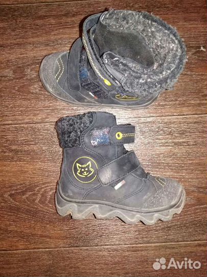 Ботинки зимние натуральные и мех и кожа