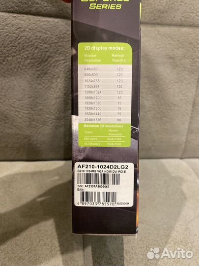 Видеокарта Afox GeForce GT210