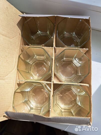 Набор стаканов для виски, сока, воды