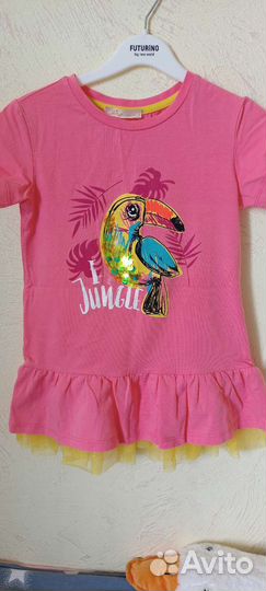 Вещи пакетом на девочку 122-128