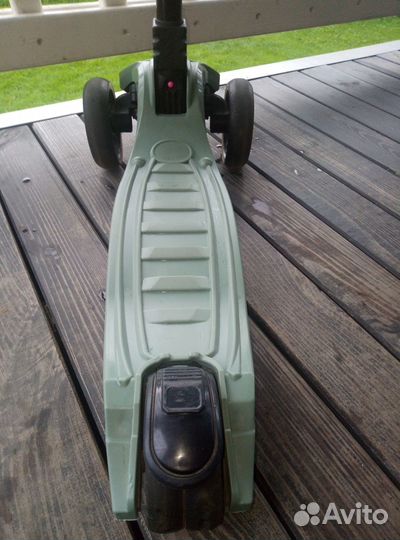 Самокат-кикборд Novatrack RainBow, цвет хаки