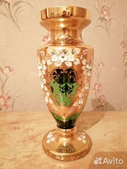 Ваза для цветов богемия Рококо Чехия