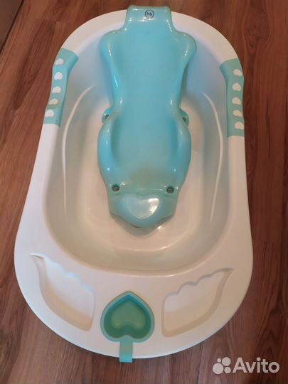 Детская ванночка для купания Happy baby с горкой