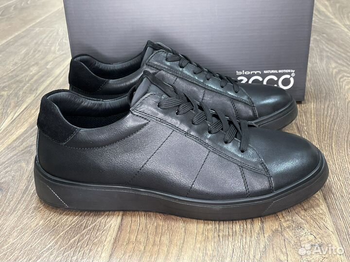 Ecco Street 39-44 кожаные кеды