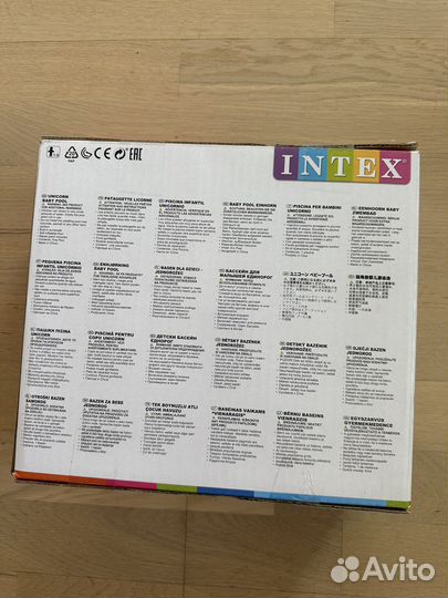 Надувной бассейн Intex единорог