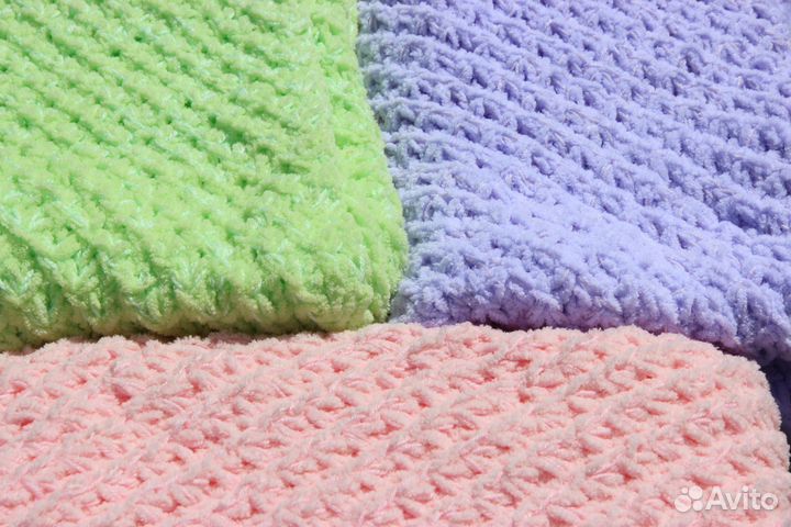Плед вязаный для малышей