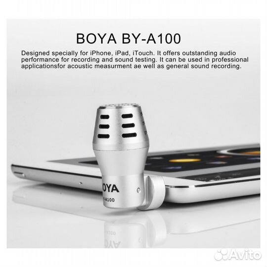 Микрофон Boya BY-A100 для iPhone, iPad