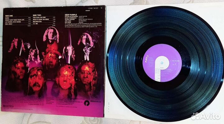 Deep Purple Burn 1974 Оригинал Germany LP