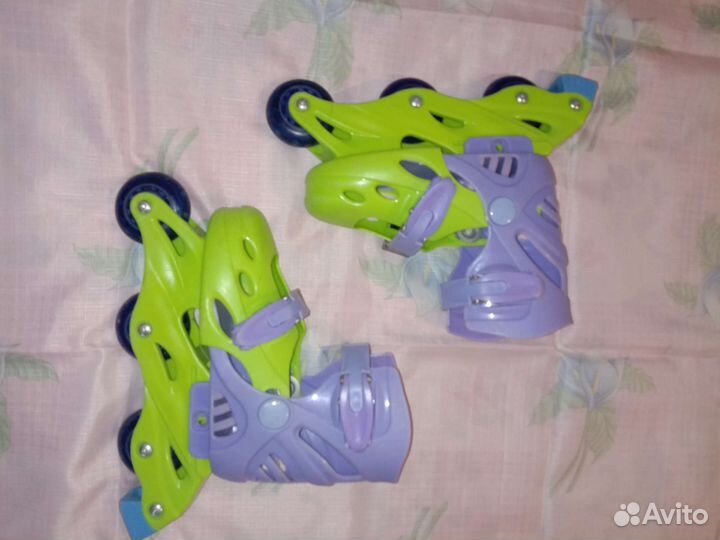 Коньки роликовые раздвижные с 33 по 37 размер