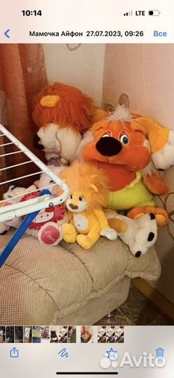 Мягкие игрушки, пакетом