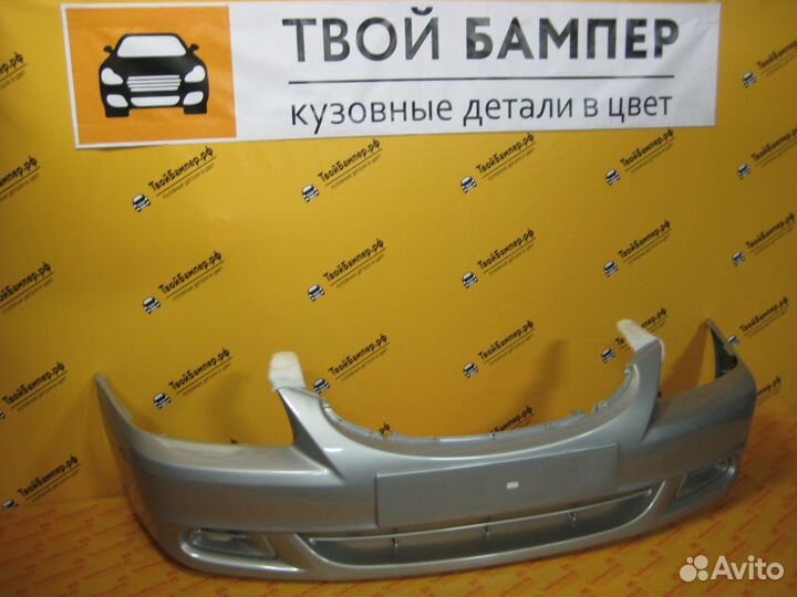 Бампер передний Hyundai Accent цвет серебристый