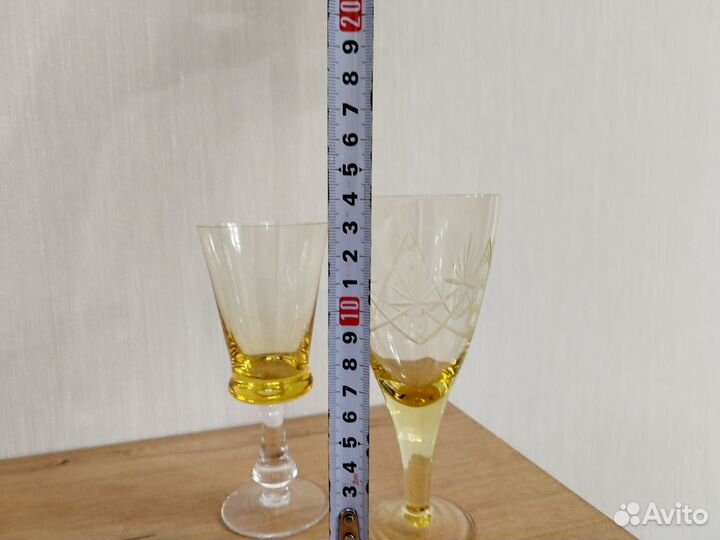Рюмки цветное стекло СССР