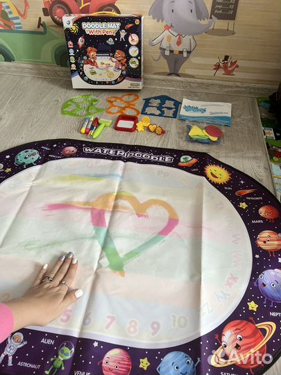 Коврик для рисования водой книжки бонусом