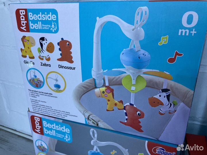 Детский музыкальный мобиль карусель на кроватку