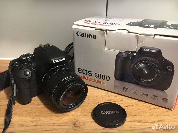 Зеркальный фотоаппарат canon 600d (пробег 1562)