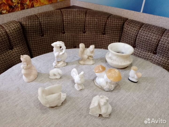 Статуэтки камень мрамор СССР разные