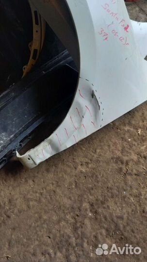 Крыло левое на hyundai Santa Fe 2 (05-12)