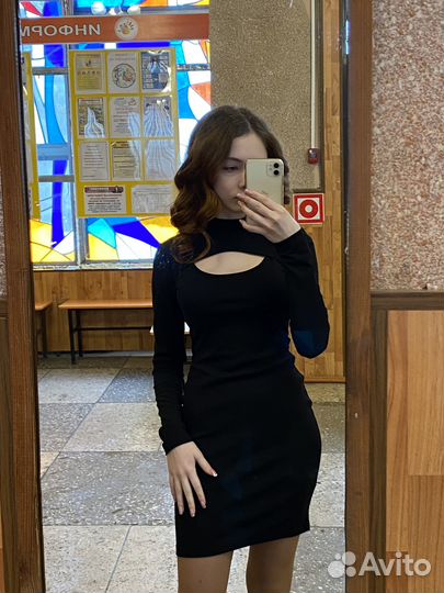 Платье женское черное