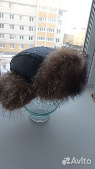 Мужская зимняя шапка ушанка меховая