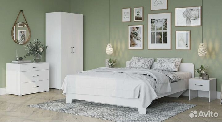 Кровать Виктор белая