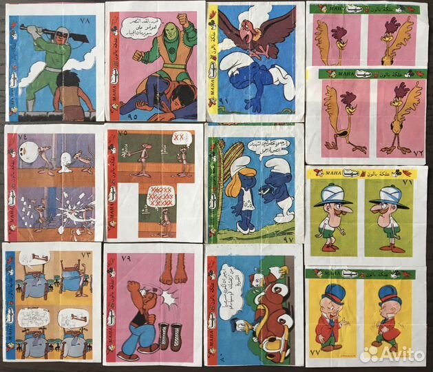 Вкладыши от жвачек