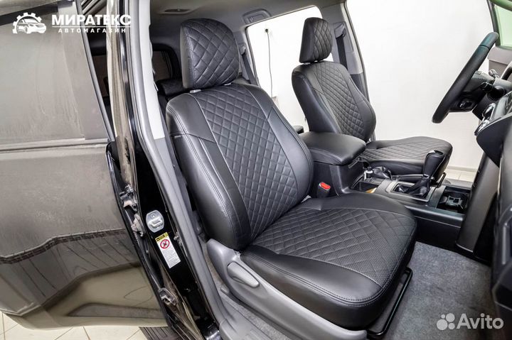 Авточехлы Тойота Прадо 150 с 09-17 / Экокожа Ромб